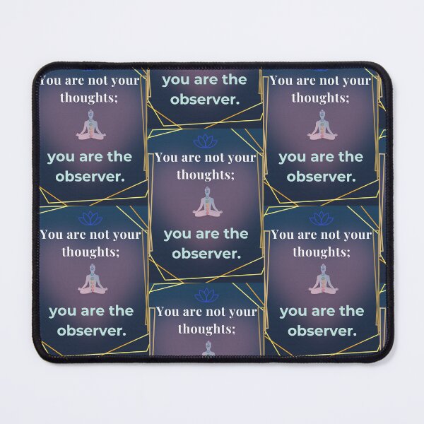 Item preview, You are not your thoughts; you are the observer. designed and sold by Art With Impact – Statement Art & Apparel for Deep Thinkers.