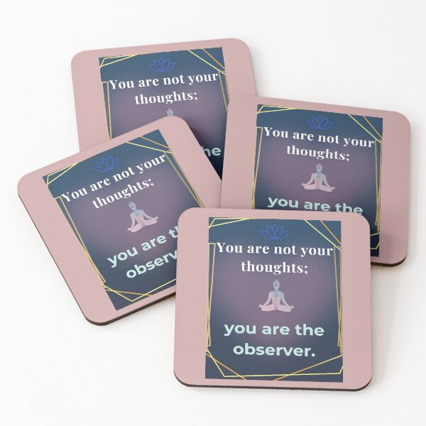 Item preview, You are not your thoughts; you are the observer. designed and sold by Art With Impact – Statement Art & Apparel for Deep Thinkers.