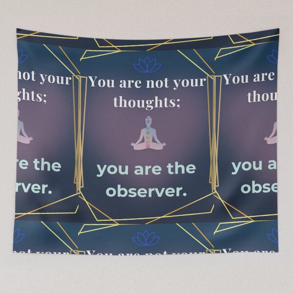 Item preview, You are not your thoughts; you are the observer. designed and sold by Art With Impact – Statement Art & Apparel for Deep Thinkers.