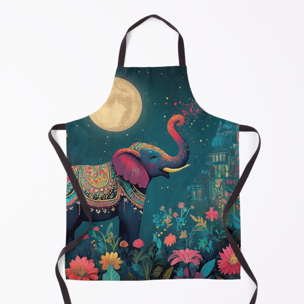 Item preview, Colourful Holi Indian Elephant designed and sold by BeatnikBuddha.