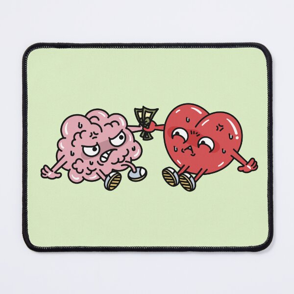 Item preview, My heart and brain are fighting for money. designed and sold by Pixcass.