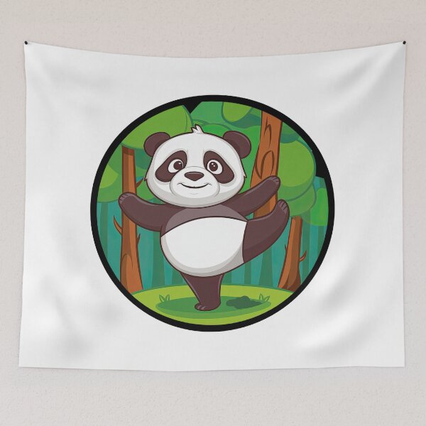 Item preview, Panda Yoga designed and sold by Angry Swan Designs.