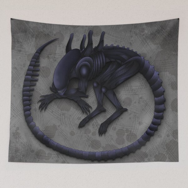 Item preview, Alien Sleeping Xenomorph lore accurate version designed and sold by AbyssHorizon.