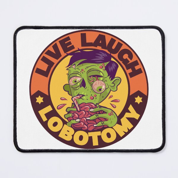 Item preview, Colorful, Funny Live Laugh Lobotomy Skull  designed and sold by Soy-el-Soil.