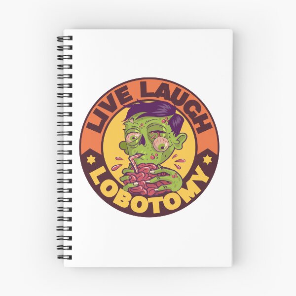 Item preview, Colorful, Funny Live Laugh Lobotomy Skull  designed and sold by Soy-el-Soil.