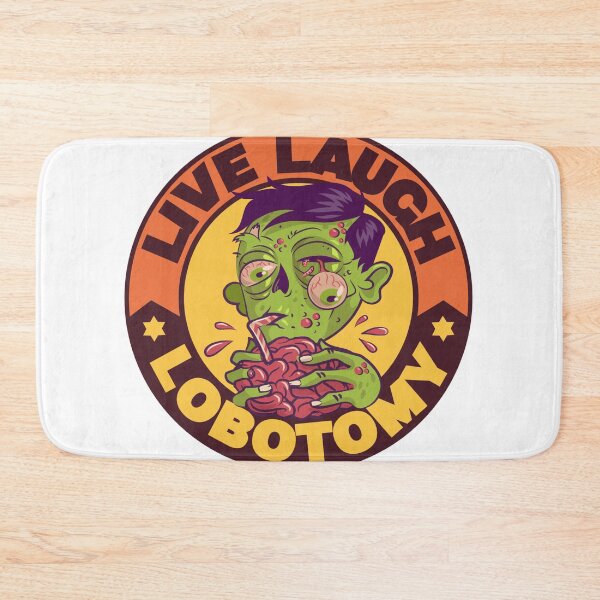 Item preview, Colorful, Funny Live Laugh Lobotomy Skull  designed and sold by Soy-el-Soil.
