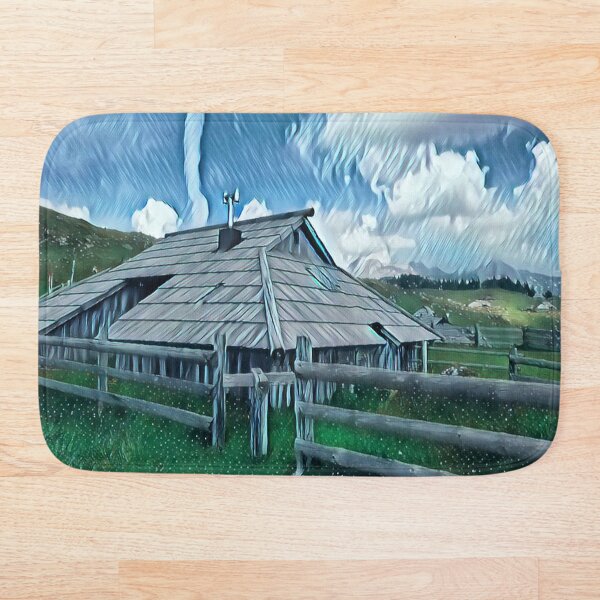 Item preview, Cabaña de madera en la montaña designed and sold by PekiStore.