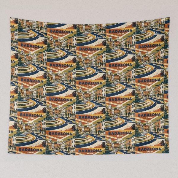 Item preview, Badalona Spain Vintage Travel Tourism designed and sold by TravelersGems.