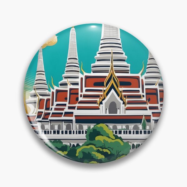 Item preview, Bangkok Thailand Vintage Travel Tourism  designed and sold by TravelersGems.