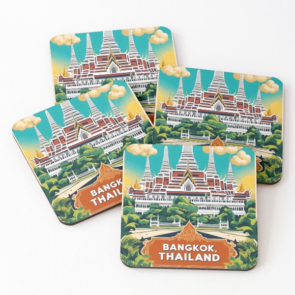 Item preview, Bangkok Thailand Vintage Travel Tourism  designed and sold by TravelersGems.