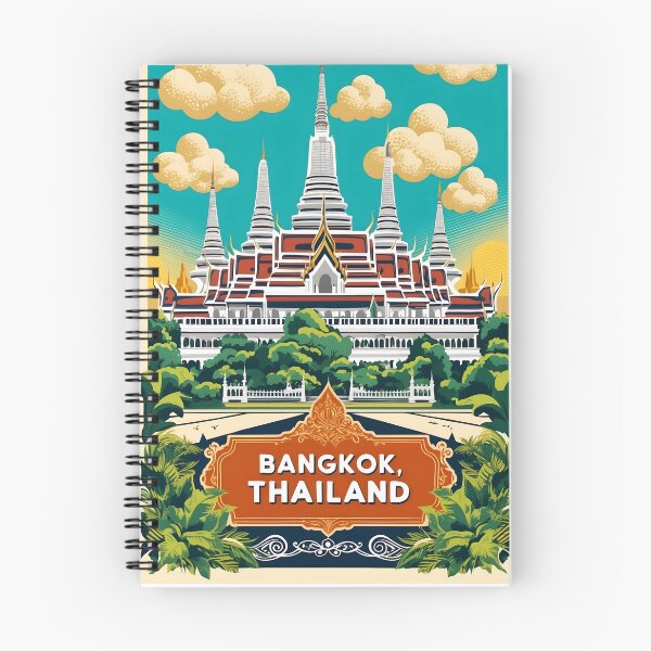 Item preview, Bangkok Thailand Vintage Travel Tourism  designed and sold by TravelersGems.