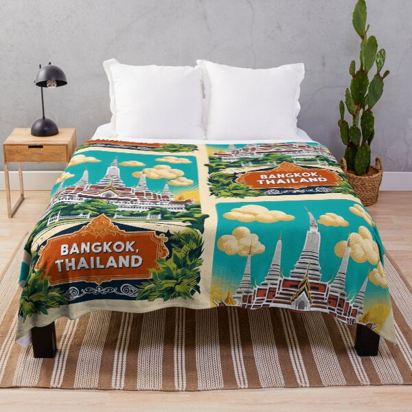 Item preview, Bangkok Thailand Vintage Travel Tourism designed and sold by TravelersGems.