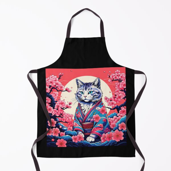 Item preview, Neko Harmony: Retro Japanese Cat Delight for Feline Aficionados designed and sold by Catophile.