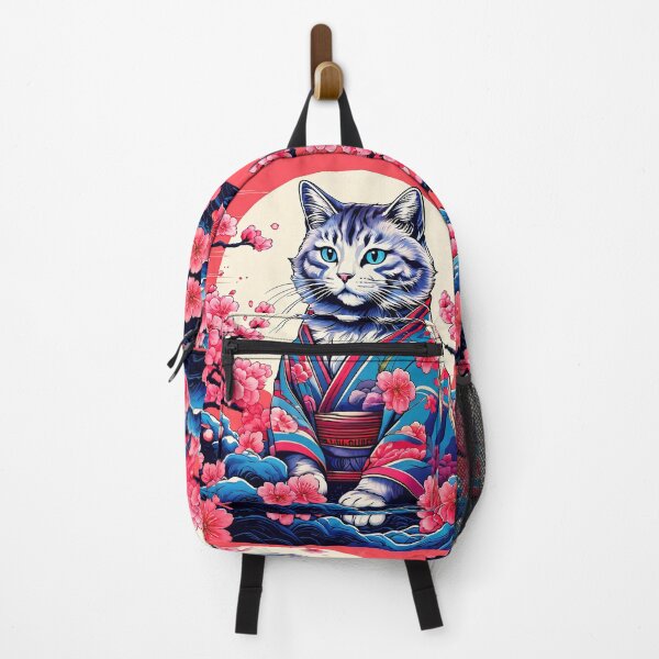 Item preview, Neko Harmony: Retro Japanese Cat Delight for Feline Aficionados designed and sold by Catophile.