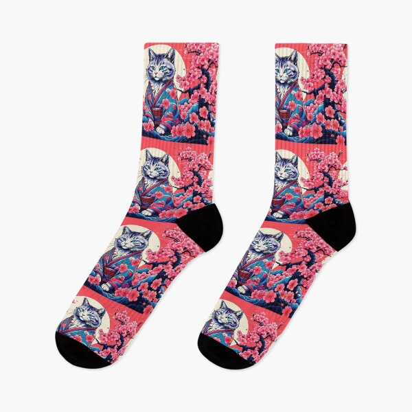Item preview, Neko Harmony: Retro Japanese Cat Delight for Feline Aficionados designed and sold by Catophile.
