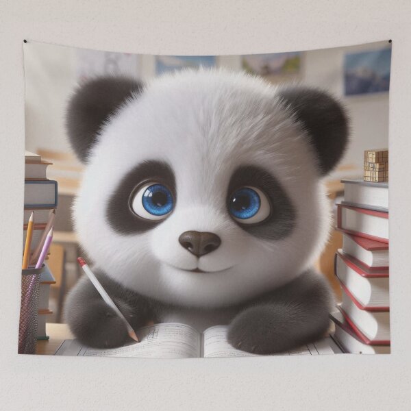 Item preview, School Panda 1 designed and sold by PANDALOVEART.