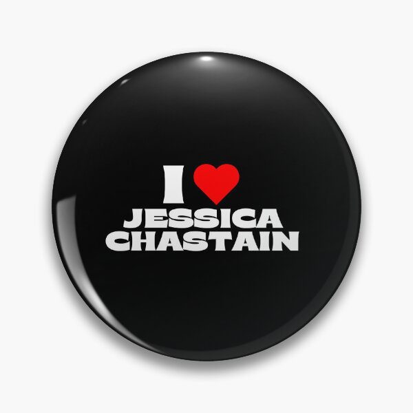 Item preview, I Love Jessica Chastain - White Fonts designed and sold by Itsheartshop.
