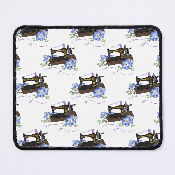 Item preview, Vintage Singer sewing machine Forget Me Not Repeating Pattern, sewing pattern designed and sold by CEB1700.