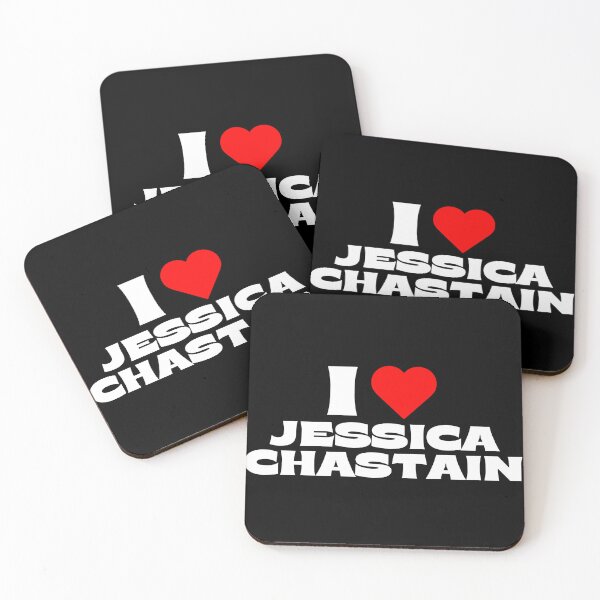 Item preview, I Love Jessica Chastain - White Fonts designed and sold by Itsheartshop.
