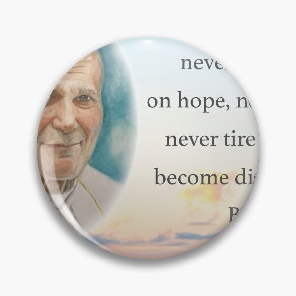 Item preview, Pope John Paul II print wall art designed and sold by ConorKeeganArt.