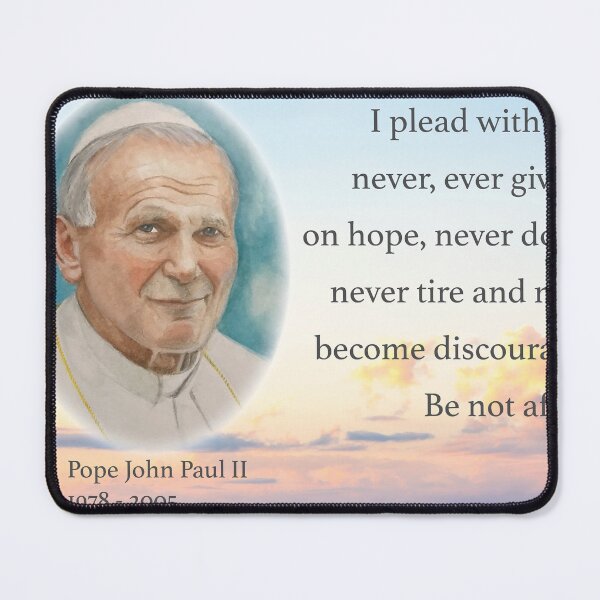 Item preview, Pope John Paul II print wall art designed and sold by ConorKeeganArt.