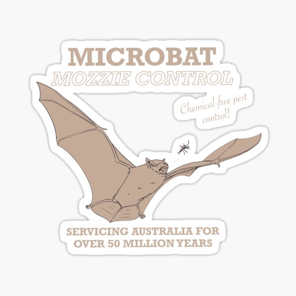 Item preview, Microbat mozzie control - borderless designed and sold by KarlyFMixedArts.