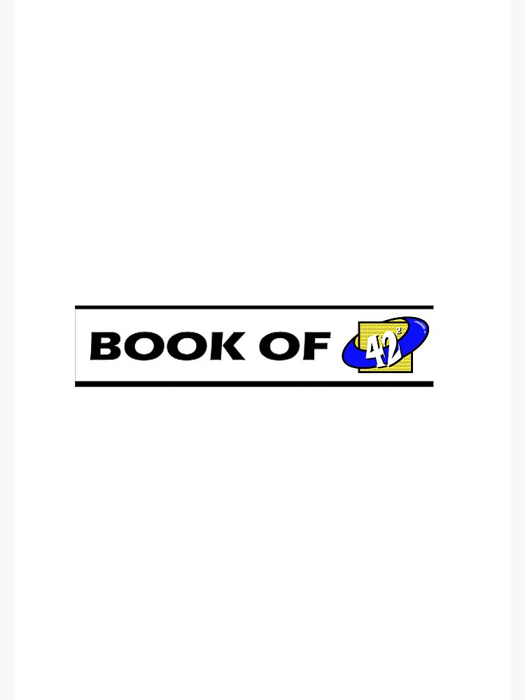 Thumbnail 3 of 3, Journal, 42 Stories Anthology Book of 42² title blue and yellow and white designed and sold by bamwrites.