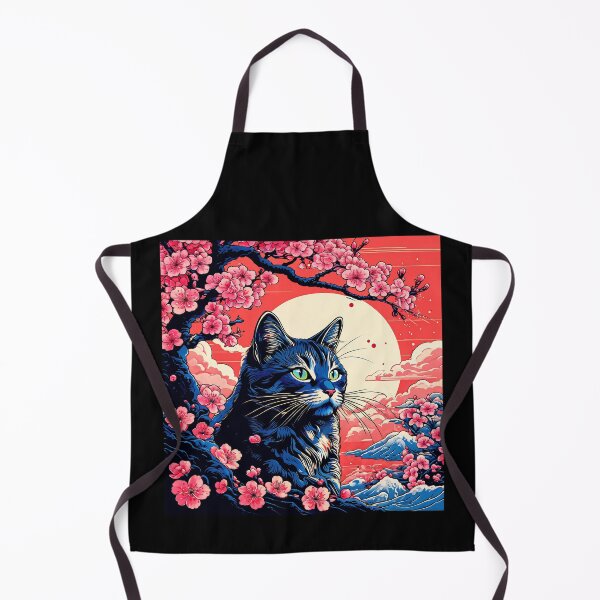 Item preview, cute kimono cat with sakura and japanese style designed and sold by Catophile.