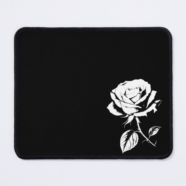 Item preview, Rose White on Black Vintage Urban Cool Design 2 Shapes Mania designed and sold by Shapes-Mania.