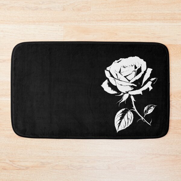 Item preview, Rose White on Black Vintage Urban Cool Design 2 Shapes Mania designed and sold by Shapes-Mania.