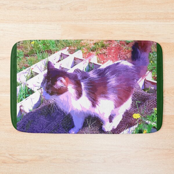 Item preview, my cat chilling on neighbor's chainmail designed and sold by Dina Akselrod.