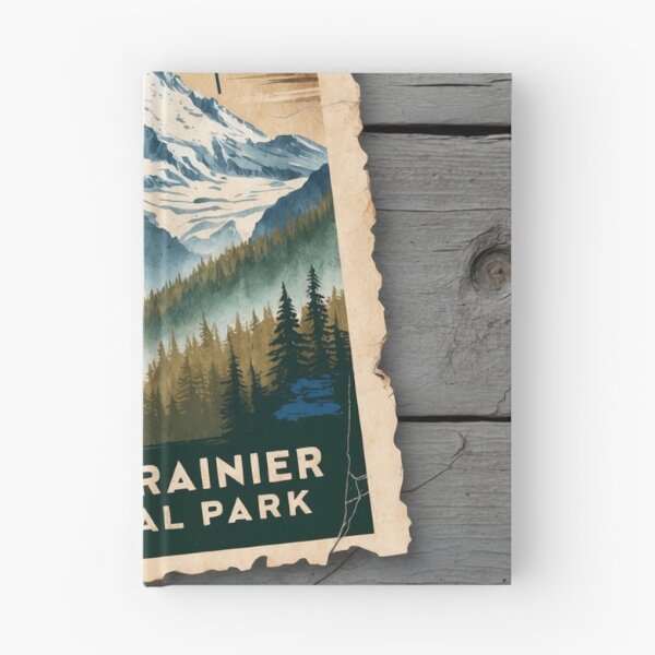 Item preview, Mount Rainier National Park Postcard Vintage Retro Travel designed and sold by TravelPostcardGems.