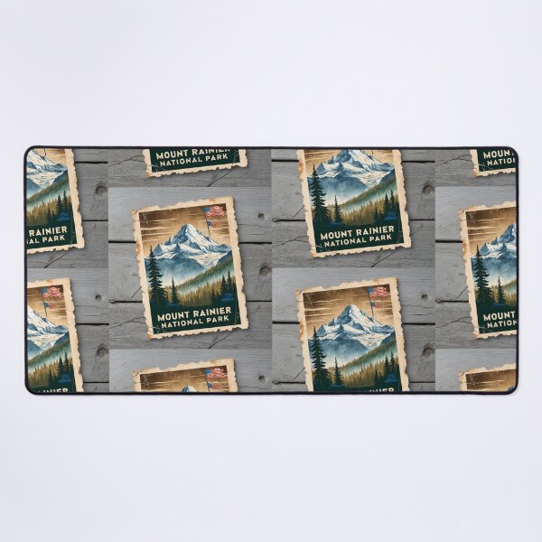 Item preview, Mount Rainier National Park Postcard Vintage Retro Travel designed and sold by TravelPostcardGems.