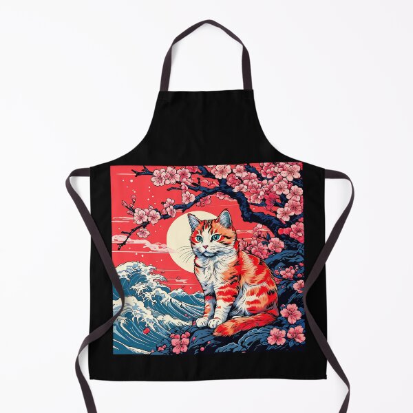 Item preview, Neko Harmony: Retro Japanese Cat Delight for Feline Aficionados designed and sold by Catophile.