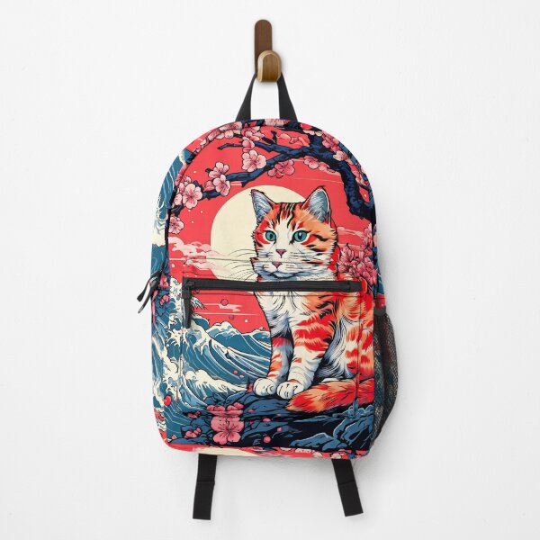 Item preview, Neko Harmony: Retro Japanese Cat Delight for Feline Aficionados designed and sold by Catophile.