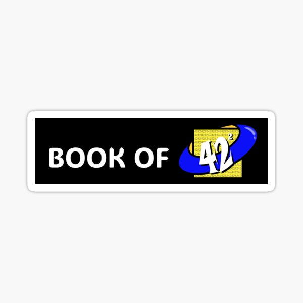 42 Stories Anthology Title Book of 42² Sticker