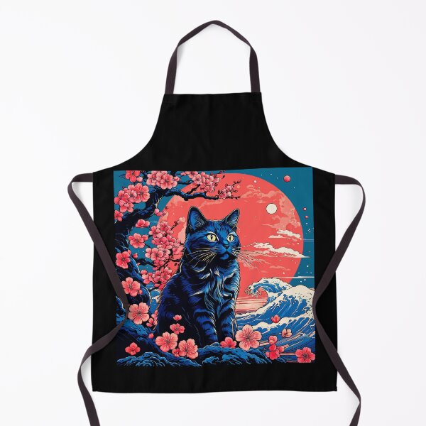 Item preview, japanese aesthetic cat kimono designed and sold by Catophile.
