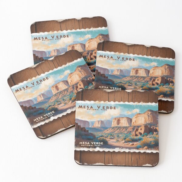 Item preview, Mesa Verde National Park Postcard Vintage Retro Travel designed and sold by TravelPostcardGems.
