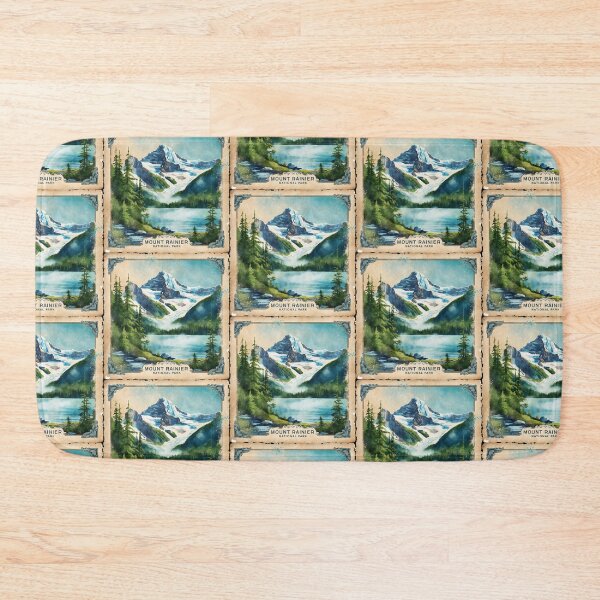 Item preview, Mount Rainier National Park Postcard Vintage Retro Travel designed and sold by TravelPostcardGems.