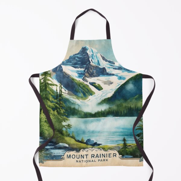 Item preview, Mount Rainier National Park Postcard Vintage Retro Travel designed and sold by TravelPostcardGems.