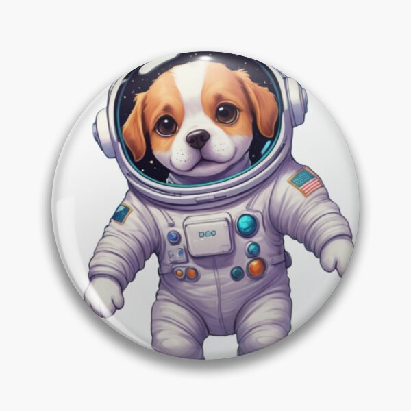 Item preview, Cute cartoon astronaut dog floating in space designed and sold by jean-nicolas.