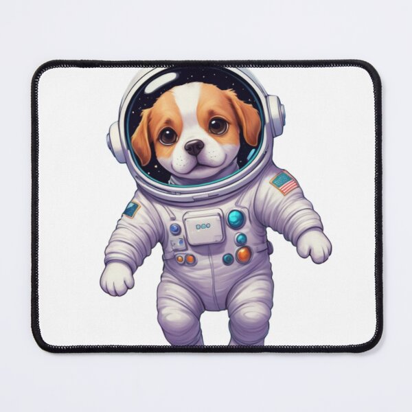 Item preview, Cute cartoon astronaut dog floating in space designed and sold by jean-nicolas.