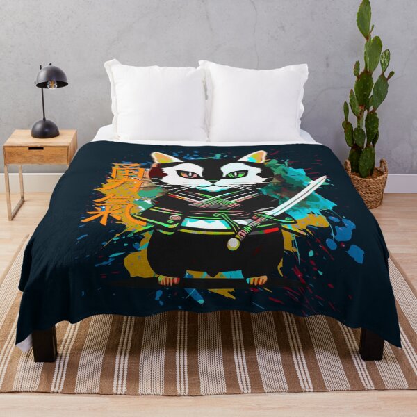 Item preview, Gato guerrero ninja samurai con espada ninja designed and sold by navarraspain.