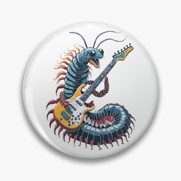 Item preview, A millipede playing the guitar designed and sold by Maaatl.