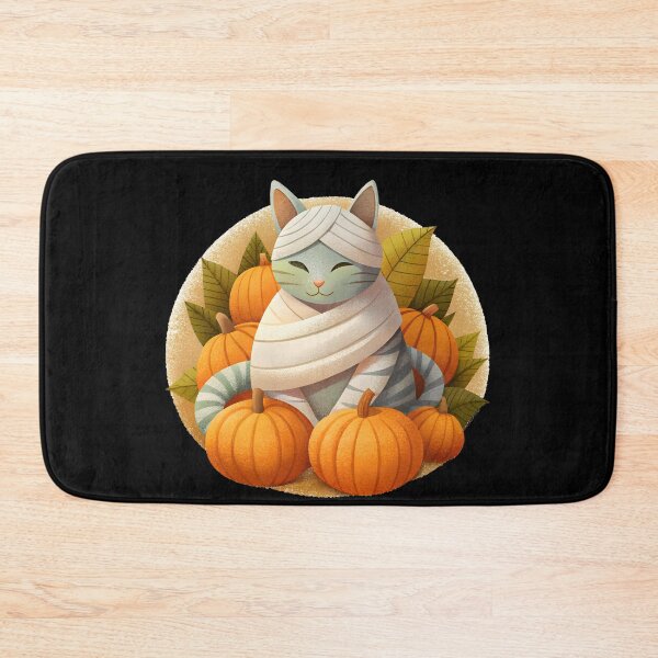 Item preview, Mummy Cat Nap in Pumpkin Patch designed and sold by Itsheartshop.
