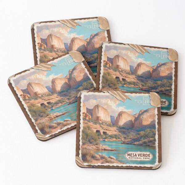 Item preview, Mesa Verde National Park Postcard Vintage Retro Travel designed and sold by TravelPostcardGems.