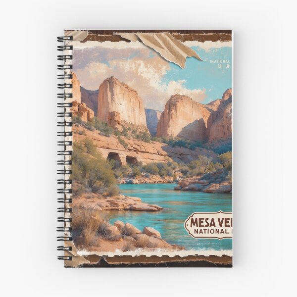 Item preview, Mesa Verde National Park Postcard Vintage Retro Travel designed and sold by TravelPostcardGems.