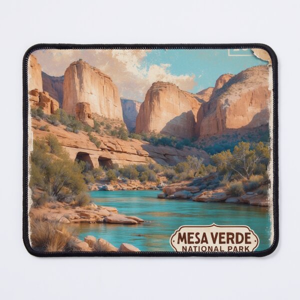 Item preview, Mesa Verde National Park Postcard Vintage Retro Travel designed and sold by TravelPostcardGems.
