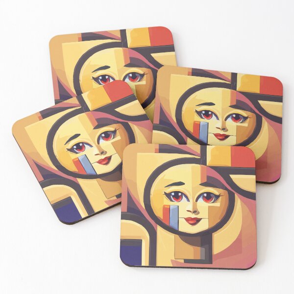 Item preview, cubist emoji designed and sold by Andre Faubert.