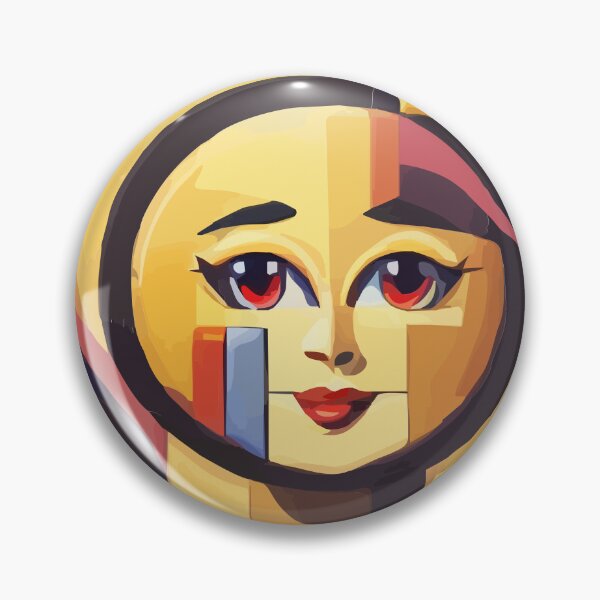 Item preview, cubist emoji designed and sold by Andre Faubert.